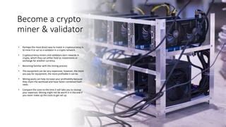 most profitable crypto validator|Validators: Help Secure the Network and Earn SOL .